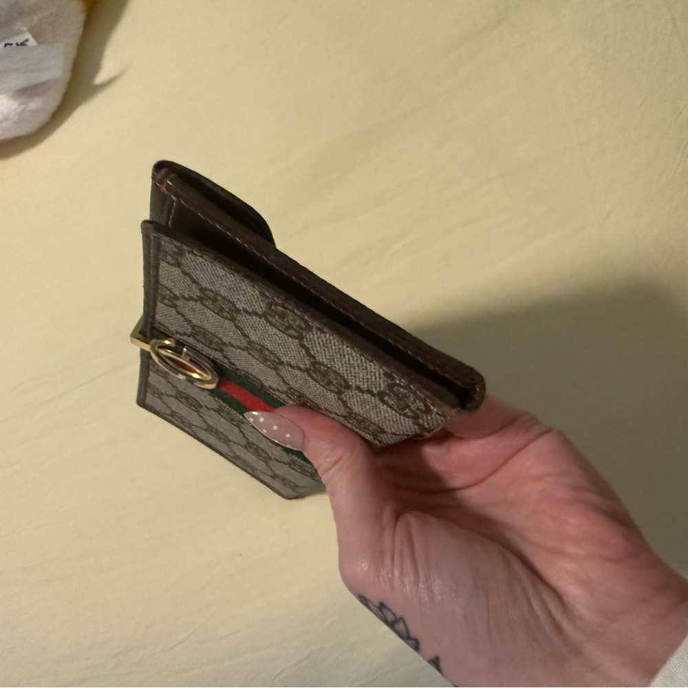 Gucci Brown Monogram Continental Wallet - Picture 4 of 6